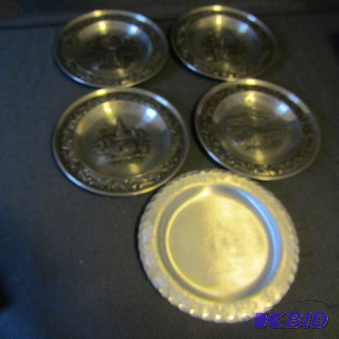Pewter Norwegian Plates