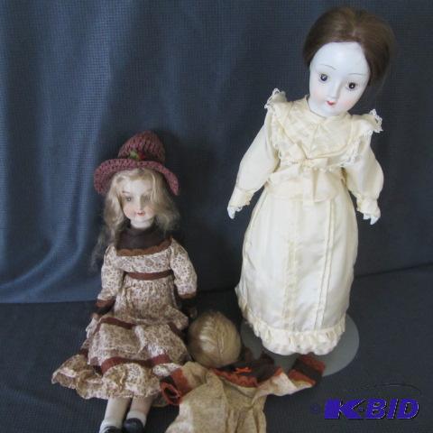 Two Porcelain Dolls