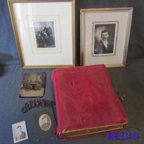 Antique Portrait Album, Tin Types