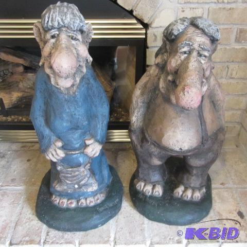 Tor & Tina Concrete Statues