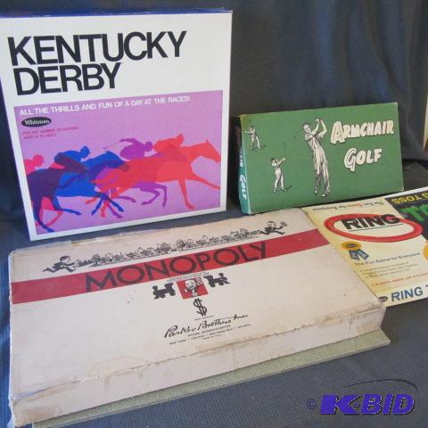 Vintage Monopoly & Golf Games