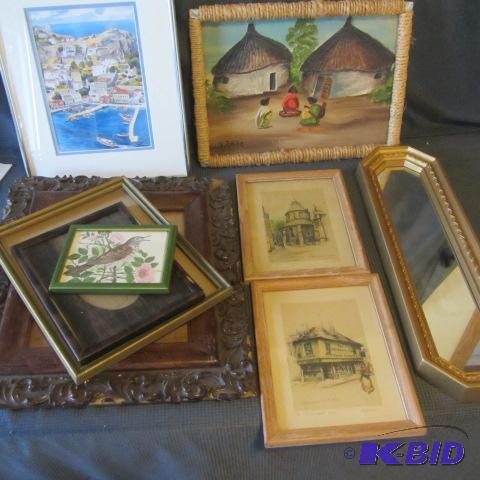 English Prints, Watercolor & Oil