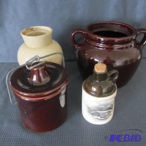 Bean, Snuff & Cheese Crocks
