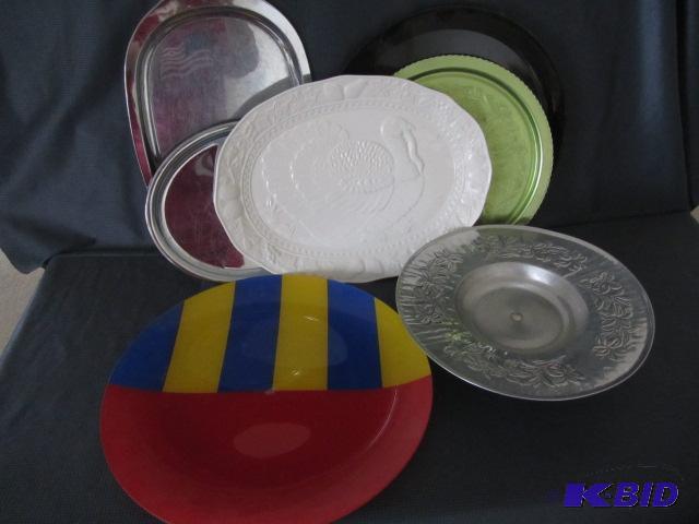 Dansk Glass & Turkey Platters