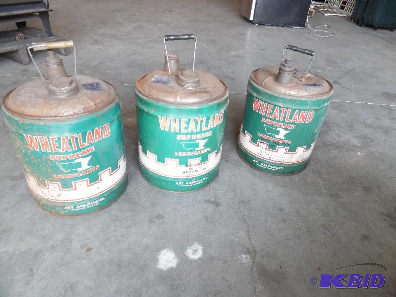 lot 45 image: Vintage gas cans