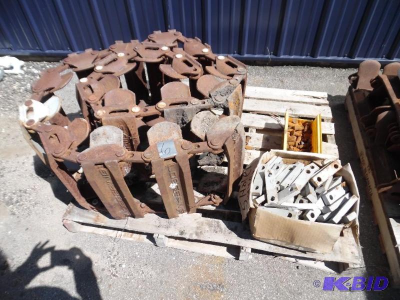 Loegering steel track and components