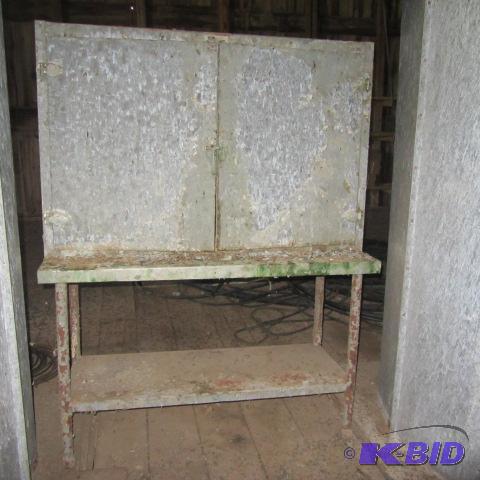 Galvanized Cabinet & Table