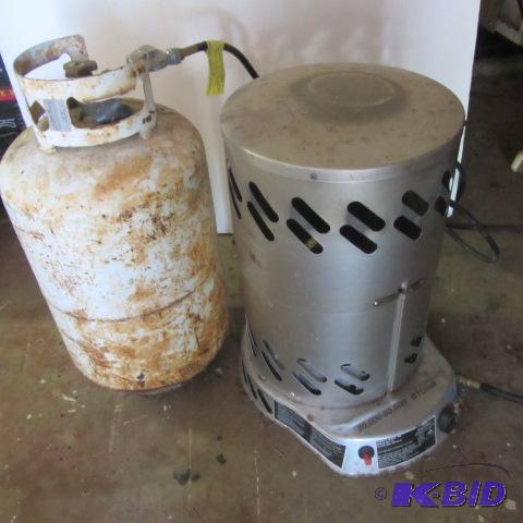 Contractors LP Heater, Cylinder