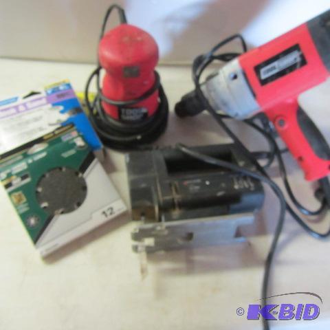 Hand Sander, Drill, Jig Saw