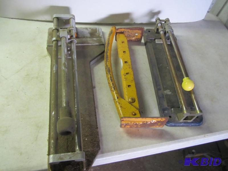 Tile Cutters, Brick Tongs