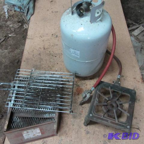 LP Gas Cylinder, Camp Stove