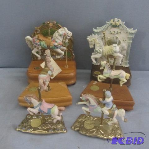 lot 113 image: Carousel Horses