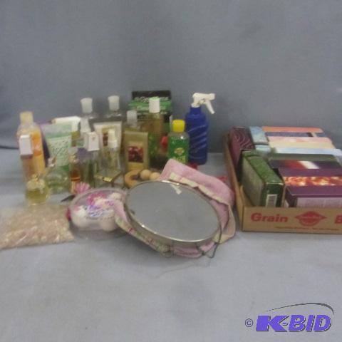lot 119 image: Perfumes, Lotions, Mirror