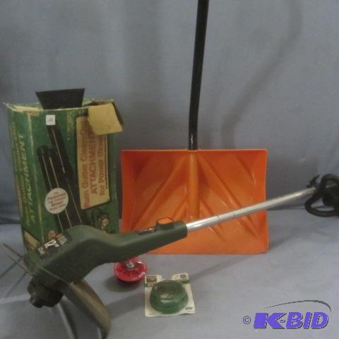 lot 3 image: Trimmer, Shovel, Gutter Cleanout