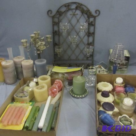lot 45 image: Candles, Holders, Diffusers