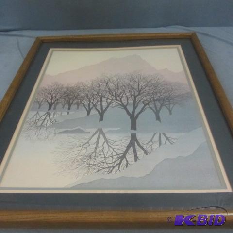 lot 59 image: Framed Winter Scene