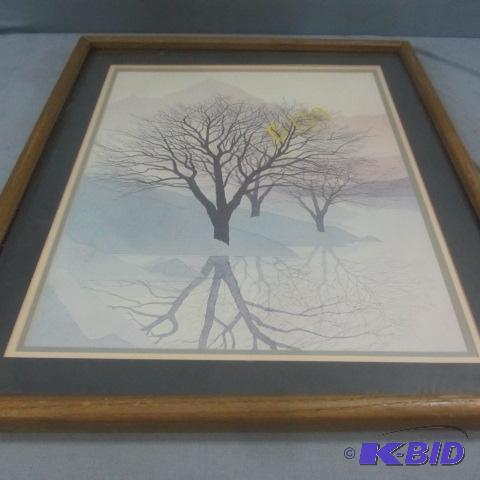 lot 60 image: Framed Winter Scene