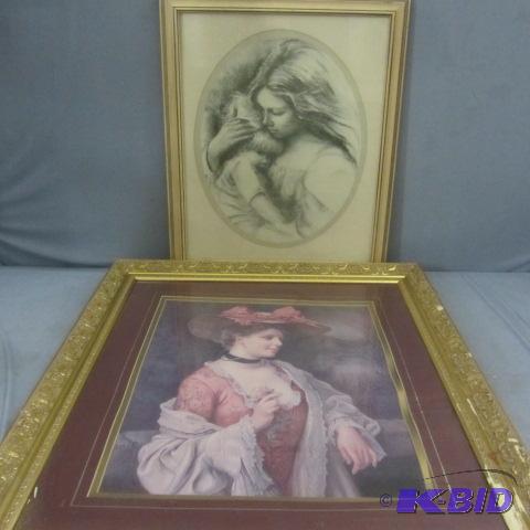 lot 61 image: Mother & Child, Vintage Prints