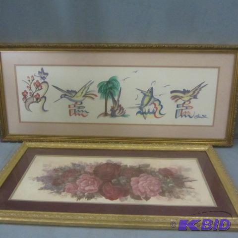 lot 63 image: Wild Roses & Peace Art