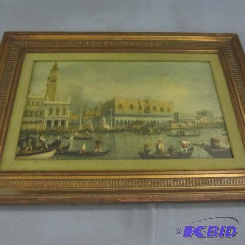 lot 64 image: Doges Palace Print