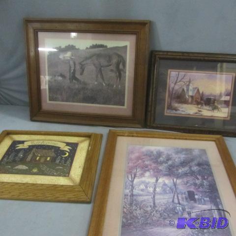 lot 67 image: Vintage Scenes - Framed