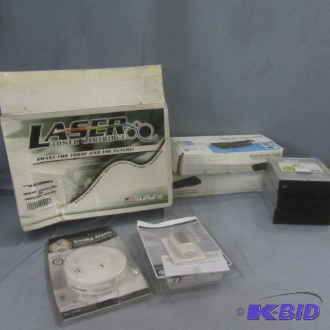 lot 92 image: Toner, Shredders, Alarm, DVD Drives