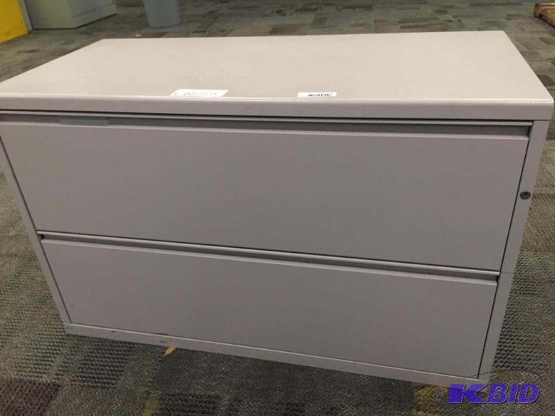 lot 6 image: 2-drawer file cabinet, wide