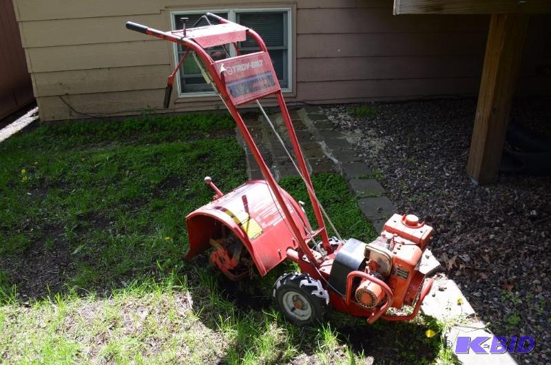 lot 5 image: Troy Bilt tiller model no. 15006...
