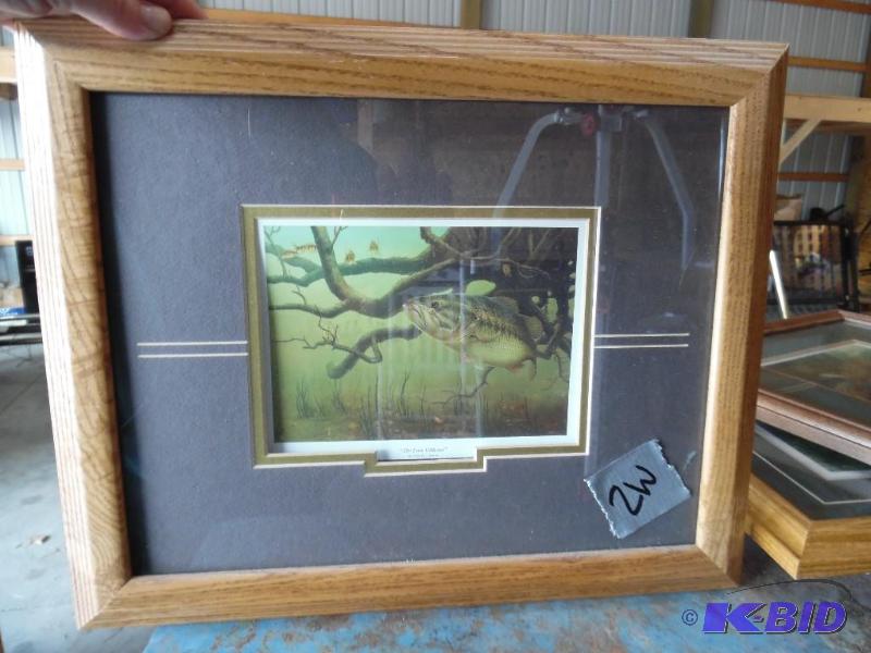 Framed Fish painting