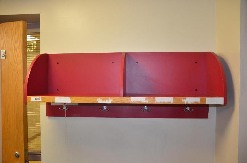 lot 115 image: Wall shelf 48x19x12". Bring tools to rem...