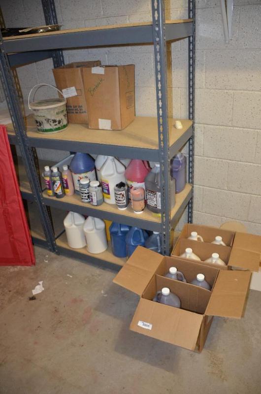 lot 146 image: Gallons of Washable tempera paint and molding...