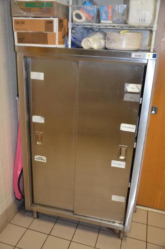 lot 17 image: Stainless steel cabinet 36x60x18" by Bes...