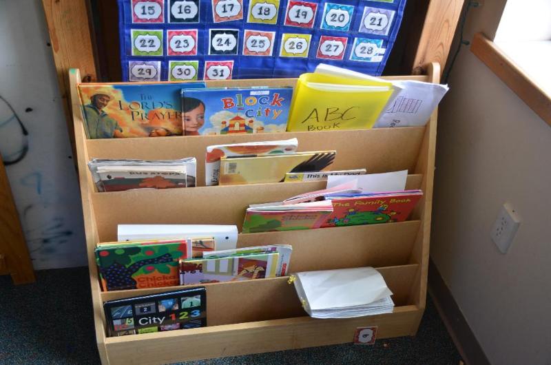 lot 178 image: Wooden book rack 36x34". contents not in...