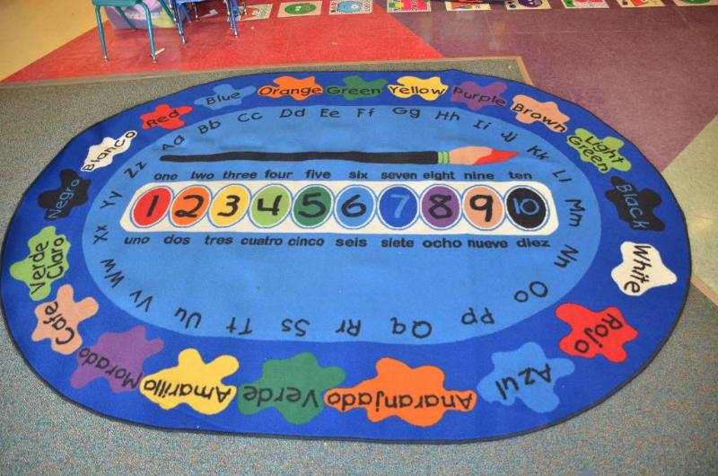 lot 230 image: Kid Ply Carpet 9x7 feet, teach numbers & ...