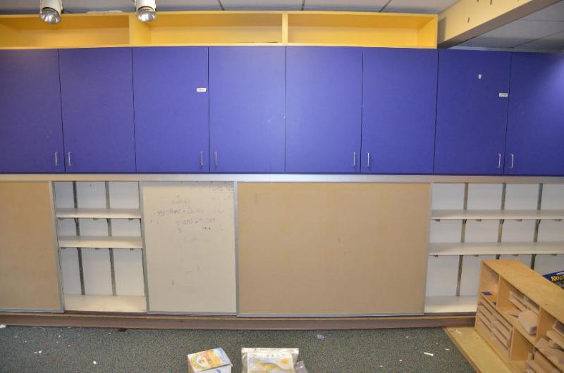 lot 27 image: Cabinet 90x96x18". Bring Philips screw d...