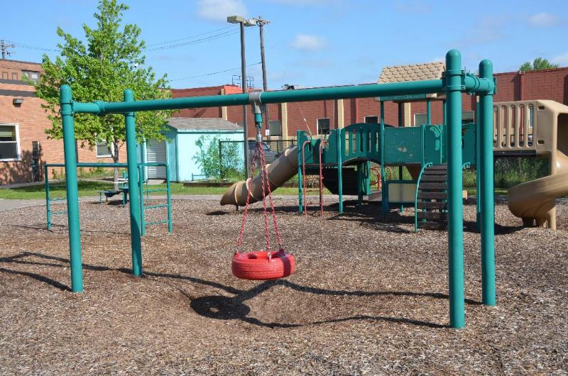 lot 3 image: Tire swing - 15x4 feet and is 8 feet tall. ...