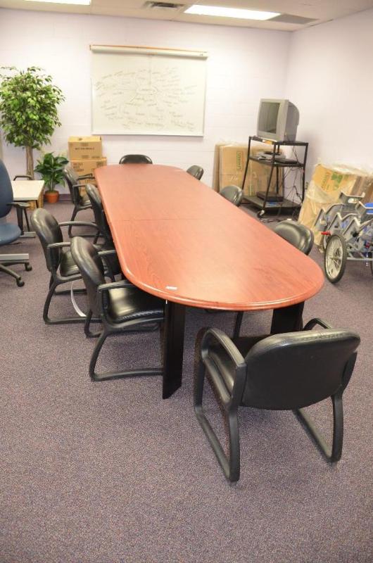 lot 36 image: Conference Table with 10 Lazy&nbspboy chairs...
