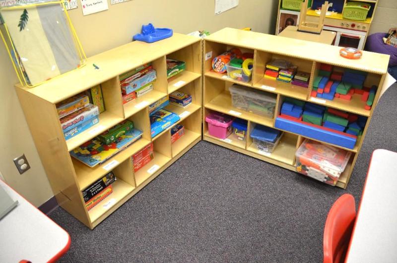 lot 65 image: Two Wood shelves 48x36x14" on wheels and...