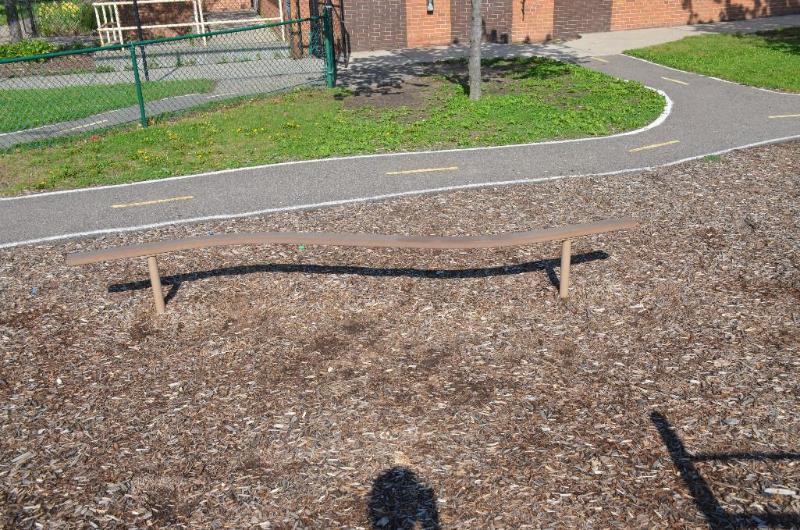 lot 7 image: Playground balance beam 9.5 feet long. The p...