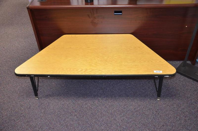 lot 84 image: Table with adjustable legs for children 57x26...