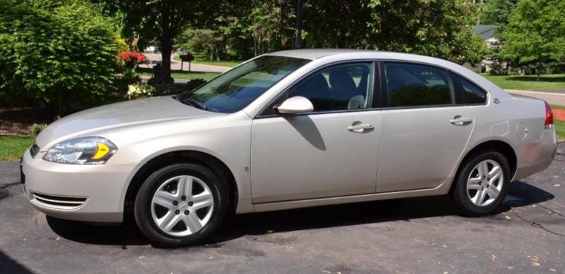 lot 1 image: 2008 Chevy Impala LS.