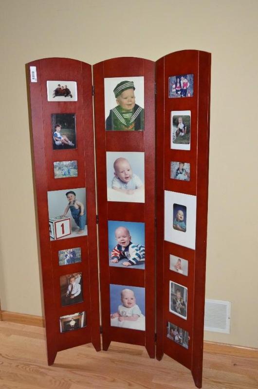 lot 110 image: Tri-fold Standing picture frame....