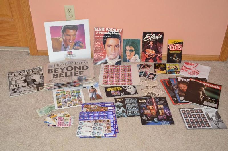 lot 26 image: Lot of collectible stamps Elvis Stamps, Elvi...