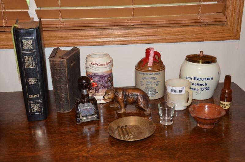 lot 52 image: Lot of antiques including Mecormick &quotAg...