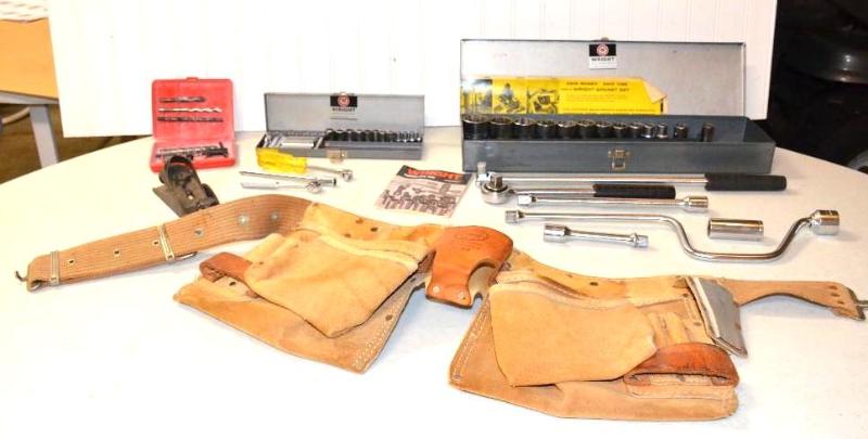lot 79 image: 2 WRIGHT socket sets plus Nicholas leather to...