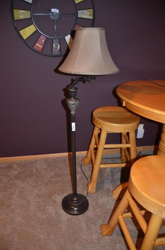 lot 205 image: Marble Floor lamp 60" tall , matches lot...