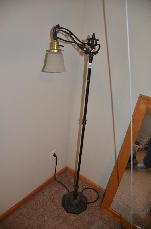lot 217 image: Antique floor lamp 55"...