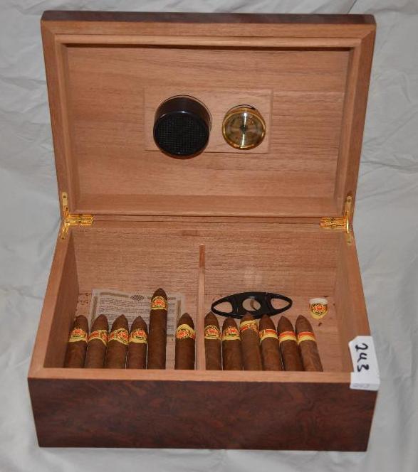 lot 243 image: Humidor and diplomaticos Habana cigars and ci...