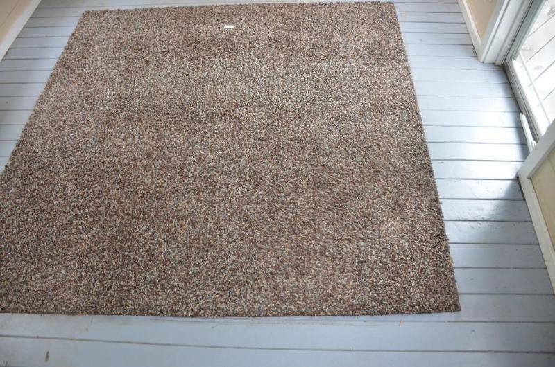 lot 244 image: 2 patio rugs 96x93" and 94x120"...