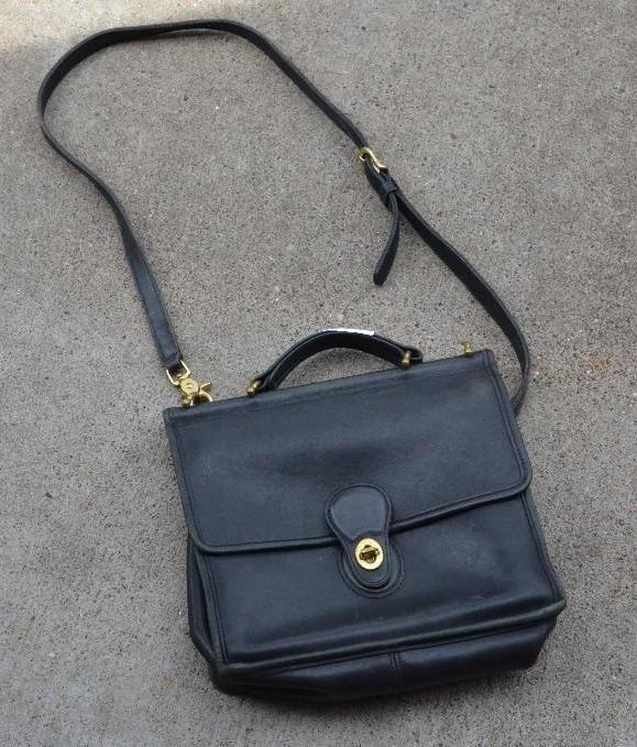 lot 249 image: Leather Coach Purse- No K9P-9927. Ten inches ...